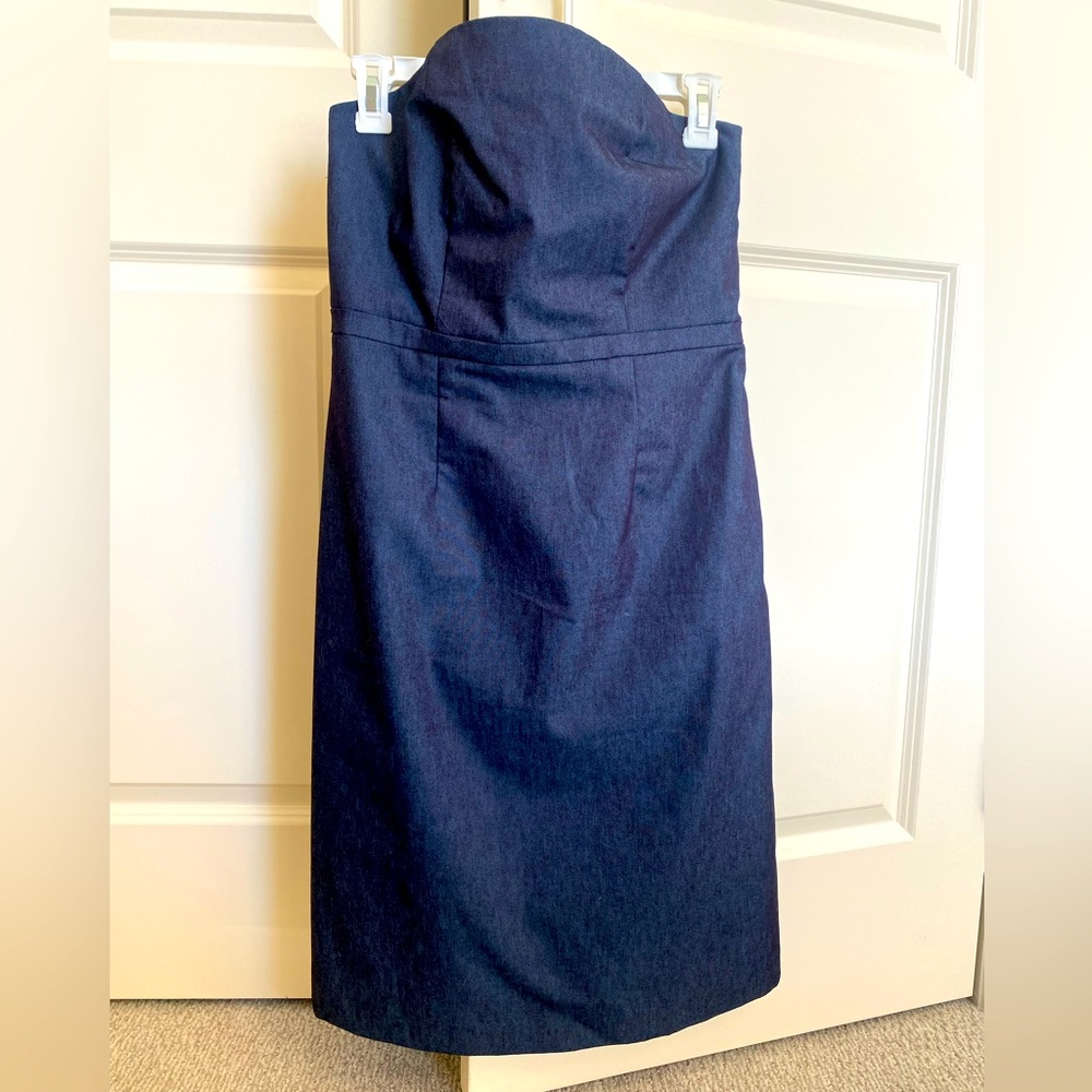Strapless denim Merona dress sz 6